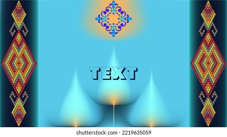 Frame for text   in the style of the east ornament.
