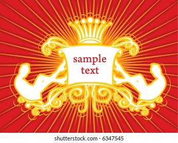 Frame for text. Vector illustration
