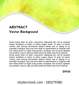 Frame for text with yellow Abstract Background