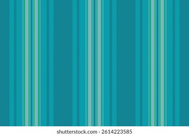 Frame textile vertical fabric, tech pattern background texture. Production stripe seamless vector lines in cyan and azure colors palette.