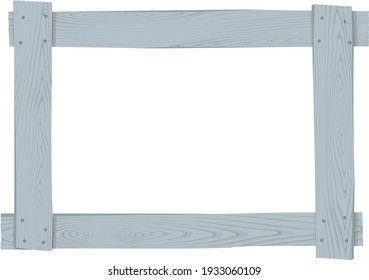 Frame that combines wooden boards