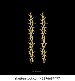 Frame of thorns. thorny plant vector. Crown of thorns. Great graphic element for your tattoo, poster, logo design.