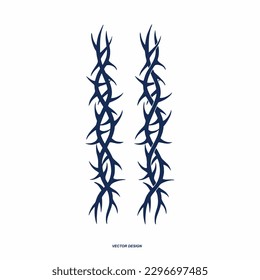 Frame of thorns. thorny plant vector. Crown of thorns. Great graphic element for your tattoo, poster, logo design.