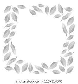 Frame of tree leaves.