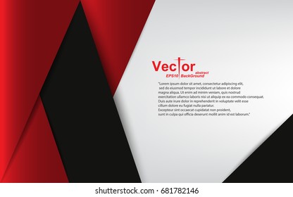 frame triangle red black white grey abstract background