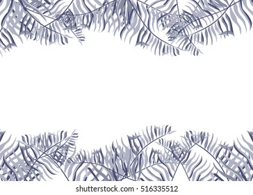 Frame from tropical leaf.