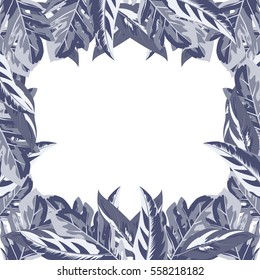 Frame from tropical leaf