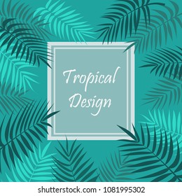 Frame in tropical style