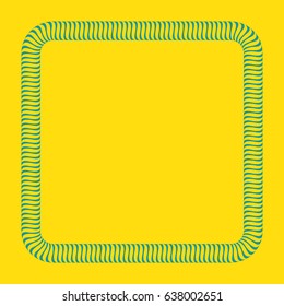 Frame with tubular shape vector