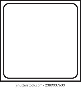 frame with two black lines edged at different angles
