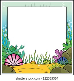 frame with underwater