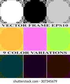 Frame. Vector. 9 Color Variations.