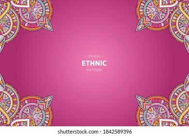 frame vector with Abstract mandala