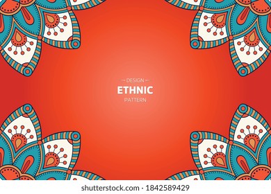vector de cuadro con mandala abstracta