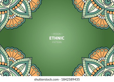frame vector with Abstract mandala