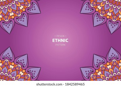 vector de cuadro con mandala abstracta