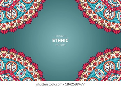 vector de cuadro con mandala abstracta