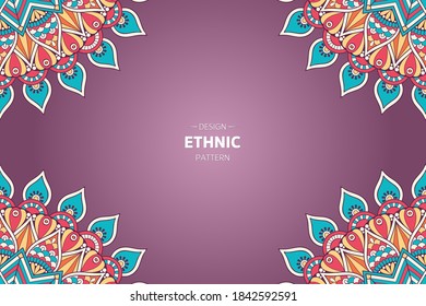 frame vector with Abstract mandala