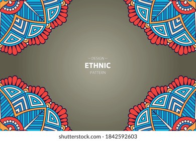 vector de cuadro con mandala abstracta