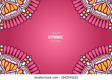 frame vector with Abstract mandala
