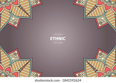 frame vector with Abstract mandala