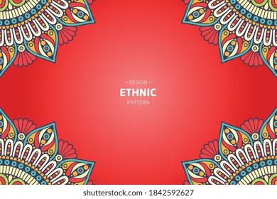 vector de cuadro con mandala abstracta