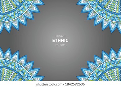 vector de cuadro con mandala abstracta
