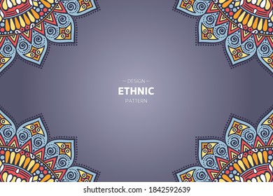 frame vector with Abstract mandala