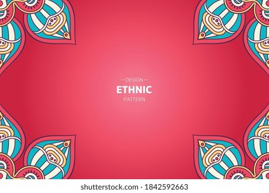 Rahmenvektor mit abstrakter Mandala