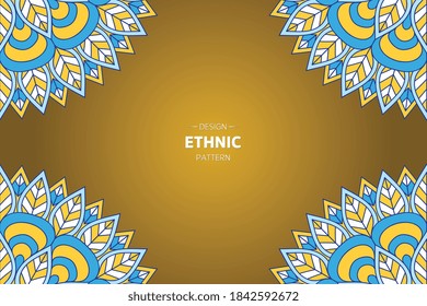 frame vector with Abstract mandala