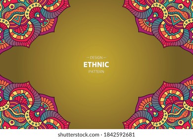 vector de cuadro con mandala abstracta