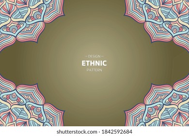 frame vector with Abstract mandala