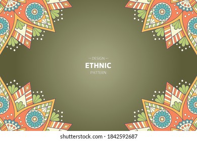 frame vector with Abstract mandala