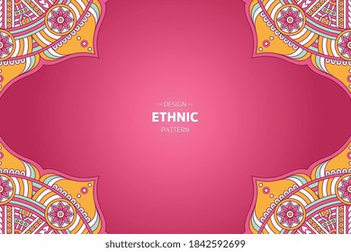 vector de cuadro con mandala abstracta