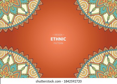 frame vector with Abstract mandala