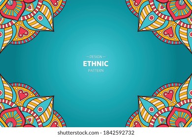 vector de cuadro con mandala abstracta