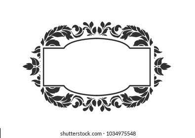 frame vector background victorian damask