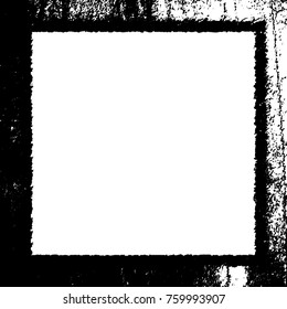 Frame vector black and white grunge