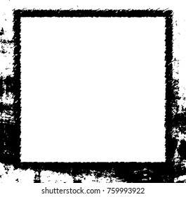 Frame vector black and white grunge