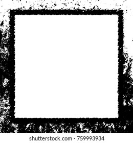 Frame vector black and white grunge
