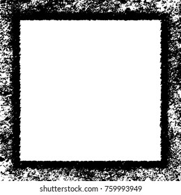Frame vector black and white grunge