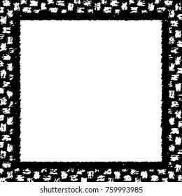 Frame vector black and white grunge
