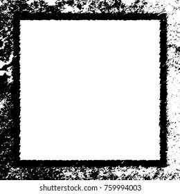 Frame vector black and white grunge