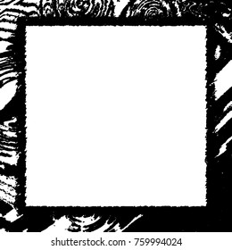 Frame vector black and white grunge
