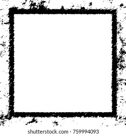 Frame vector black and white grunge