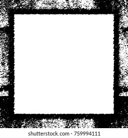 Frame vector black and white grunge