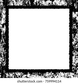 Frame vector black and white grunge