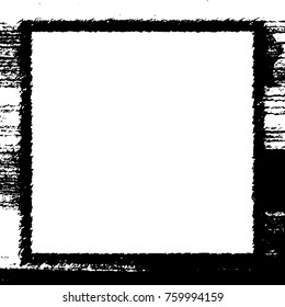 Frame vector black and white grunge