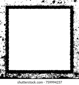 Frame vector black and white grunge