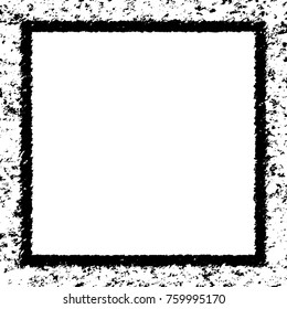 Frame vector black and white grunge